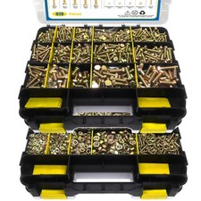 919 Pcs Grade 8.8 Metric Bolt Assortment, M4 M5 M6 M8 Heavy Duty Bolts and Nu... picture
