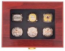 Copy souvenir Kobe Bryant LA Lakers 6 Ring Set size 11 picture