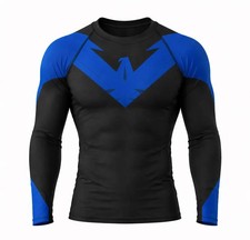 Nightwing Compression shirt - Superhero Long Sleeve Gym picture