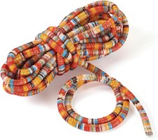 5.47 Yards Ethnic Style Cloth Cords Colorful Bohemian Round Braided Thread St... picture