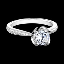 Solid 925 Silver 3.20Ct. Round Shape Certified White Diamond Ring - Tariffs Free picture