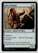 Half-Elf Monk 19 C Foil MTG AFR NM picture