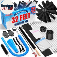 32-Feet Dryer Vent Cleaner Kit, Dryer Vent Cleaning Kit Lint Remover with Dryer picture