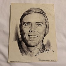 Vintage 1973-74 Charles Linnett Chicago Cubs MLB Portrait Prints – Lot of 3 picture