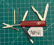 Retired Victorinox 74mm Executive Red Swiss Army Knife #AV0561 picture