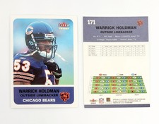 MINT TIFFANY GOLD PARALLEL 2002 Fleer Tradition WARRICK HOLDMAN CHICAGO BEARS SP picture