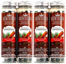 4 ScentSicles Scented Ornament Two Dashes of Cinnamon Holiday Air Freshener Lot picture
