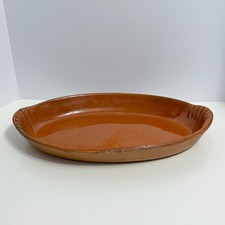 Vintage Aegitna Vallauris French Pottery Baking Dish Rustic Earthenwear France picture