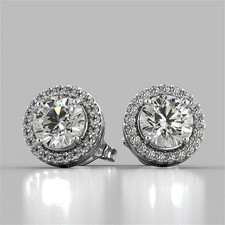 5.00Cts. Round Shape Certified White Diamond Ring In 925 Silver - Tariffs Free picture