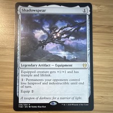 Wizards of the Coast MTG Shadowspear THB Rare EN Regular Legendary Equipment 236 picture