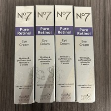 4 x NEW No 7 Pure Retinol Eye Cream 0.5oz / 15ml No7 # Lot picture