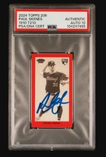 2024 Topps 206 1910 T210 Paul Skenes PSA Authentic Auto 10 - Pop 1 picture