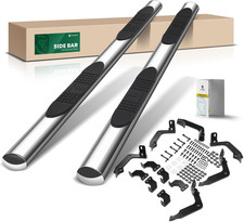 4in Running Boards for 2009-2024 Dodge Ram 1500 Classic Quad Cab Chrome Steps picture
