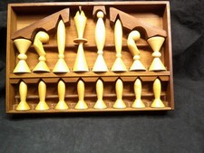 ✔️Vintage 1958 ANRI Universum Space Chess Set Atomic Arthur Elliott Walnut Box 2 picture
