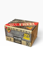 (5) MAXELL High Bias XL II 90 5 pack Cassette Blank Tape NOS NEW Sealed picture
