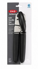 OXO SoftWorks Soft-Handled Can Opener Stainless Steel Built-In Bottle Opener New picture