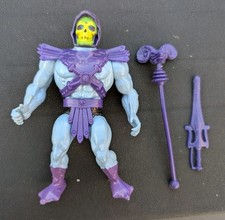 Vtg 1984 MOTU Skeletor Soft Head Complete Figure He-Man Mexico Sword Staff Armor picture