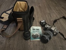 Film Canon EOS Rebel G Carrying VINTAGE Bag 35mm 28-80mm Lens READ🤩 picture