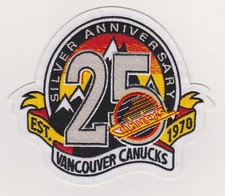 Vancouver Canucks 25th Anniversary Jersey patch Only correct patch picture