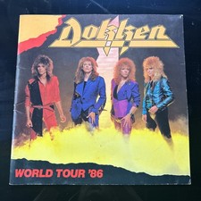 Vtg 1986 RARE Dokken Uner Lock Authentic Rare World Tour USA Tour Book DECENT  picture
