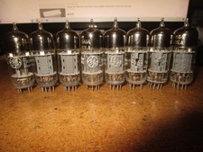 (8) Mint NOS Testing GE 6414  3-Mica  Radio  Audio Tubes picture