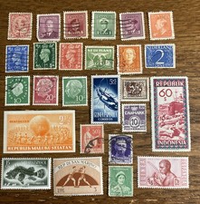 Large Lot Vintage Worldwide Postage Stamps Mint & Used  picture