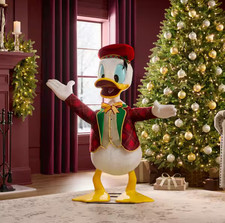 Disney 4ft  Animated Donald Duck Interactive Holiday Christmas Animatronic 2026 picture