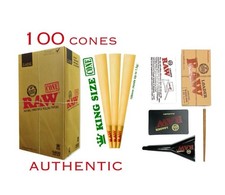 RAW classic KING Size Pre-Rolled Cones (100 Pack)+RAW KING size cone loader picture