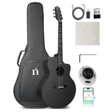 Natasha X-Carbon Acoustic-Electric Guitar 3K Carbon Fiber 41-inch Steel-string picture