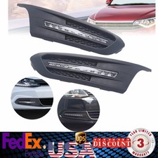 LH+RH Fog Light LED DRL Daytime Running Lamp Pair For 2011-2014 Volkswagen Jetta picture