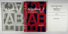 Saxon Algebra 2 2nd edition Set Textbook Test Forms Home Study Packet homeschool picture
