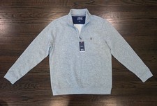 IZOD Advantage Performance Quarter Zip Pullover Mens Medium Gray NWT Stretch picture