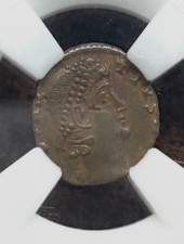 VF Rare House of Constantine Roman Follis Soldiers & Standards Ancient Coin picture