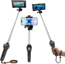 Waterproof Selfie Stick Underwater Phone Case Bluetooth Remote 15m Diving New picture