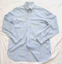 RICHARD ANDERSON Savile Row Shirt Men Sz M 21 P2P Stripe (M467) Made in England picture