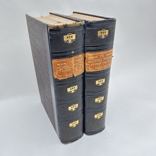 The Household Physician Antique Medical Reference 2 Volume Set Leather Bound picture
