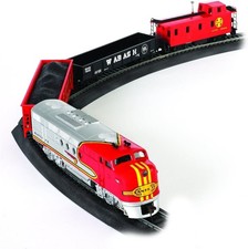 Bachmann Trains - Santa Fe Flyer Ready To Run Electric Train Set - HO Scale picture