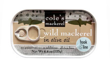 Cole's Wild Mackerel in Olive Oil (good price, 10 cans). Boneless, wild caught. picture