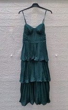 New Lulu's Cascading Crush Emerald Midi Dress Size M picture