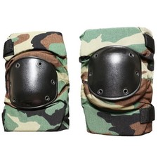 USGI Military Woodland Camo Knee Pads - Army M81 Tactical Knee Guard picture