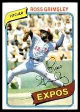 1980 Topps Ross Grimsley Montreal Expos #375 picture