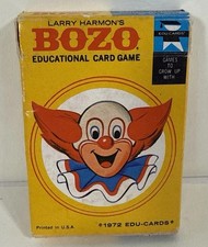 Vintage 1972 Larry Harmon's BOZO Educational Card Game, Pre-owned picture