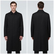 Vintage Alligator Gold Label Men’s Long Black Overcoat Berkman’s Tailored Coat picture