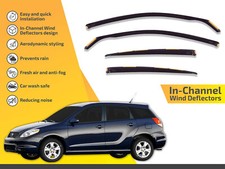 Wind Deflectors In Channel For Toyota Matrix E130 2003-2008 Visors Rain Guard picture