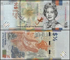 Bahamas 1/2 Dollar, 2019, P-A77, UNC picture