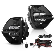 LED Fog Lights Assembly DRL Daytime Running Lamp Pair picture