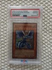 2004 YU-GI-OH Blue-Eyes Shining Dragon Promo Movie Pack PSA 10 #EN001 picture