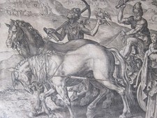Cornelis Cort, The Triumph of Humility, Renaissance Old Master Engraving c.1564 picture