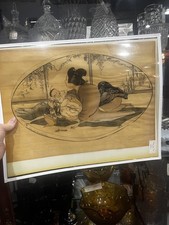 Helen Hyde 1908 Baby Talk Woodblock Print Proof Archive Lot (4) w/Provenance picture