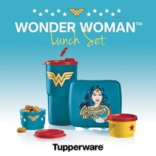Tupperware Wonder Woman Lunch Set DC Comics New in Package picture